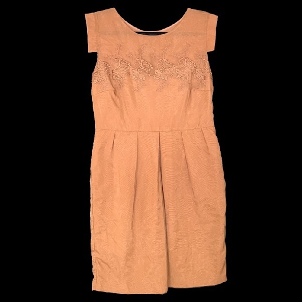 Darling “Ciara” Embroidered Floral Chiffon Dress